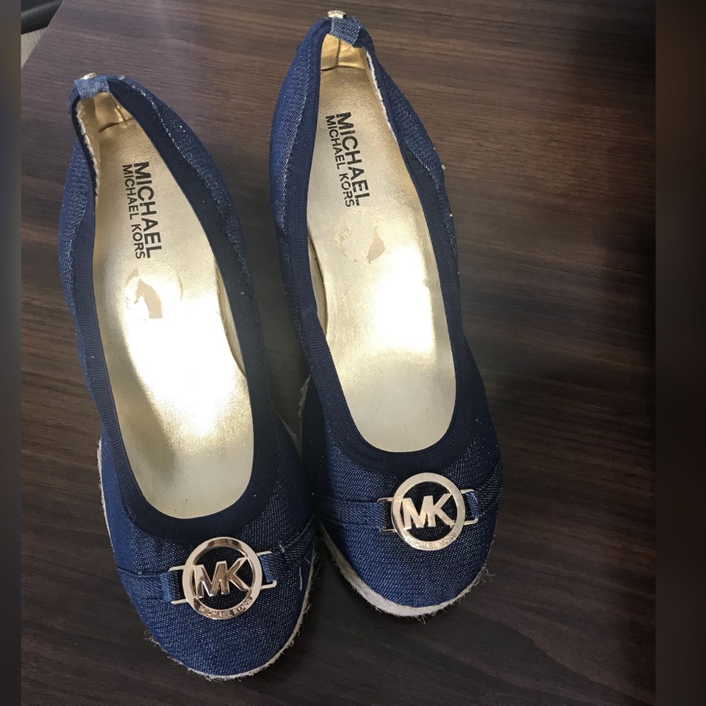 Micheal Kors Denim Wedges